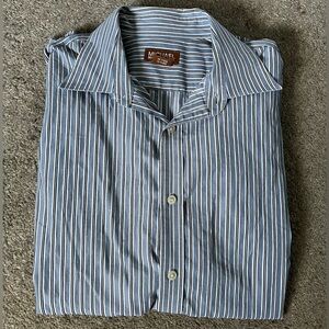 Michael Kors button up stripped shirt SIZE:LARGE